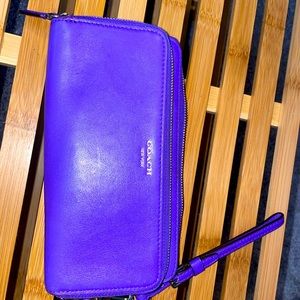 Purple coach wallet